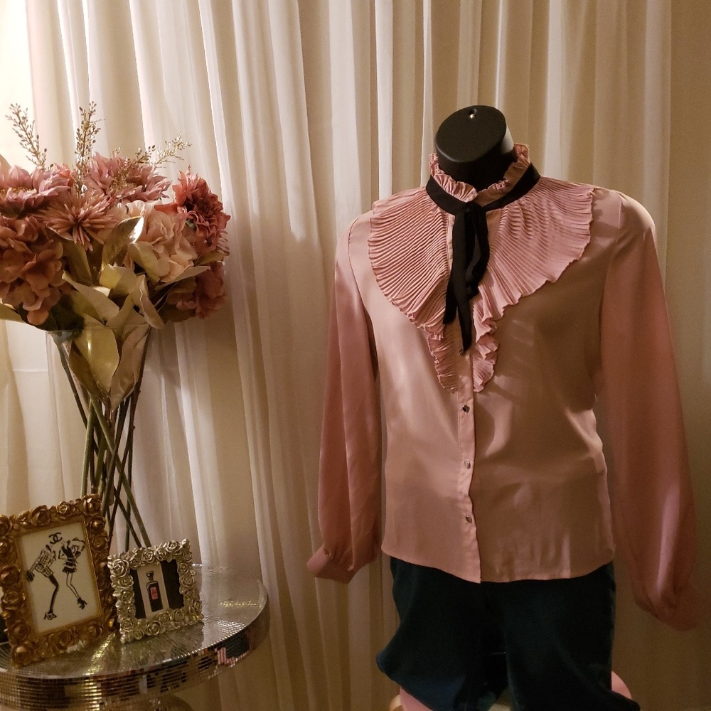 Ruffled Collar Shirt